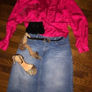 Retro Ralph Lauren denim skirt